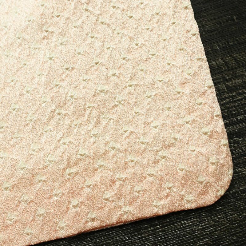 小紋 絞り 正絹 古典柄 袷仕立て 身丈160.5cm 裄丈66cm リサイクル着物 着物 ピンク_画像17