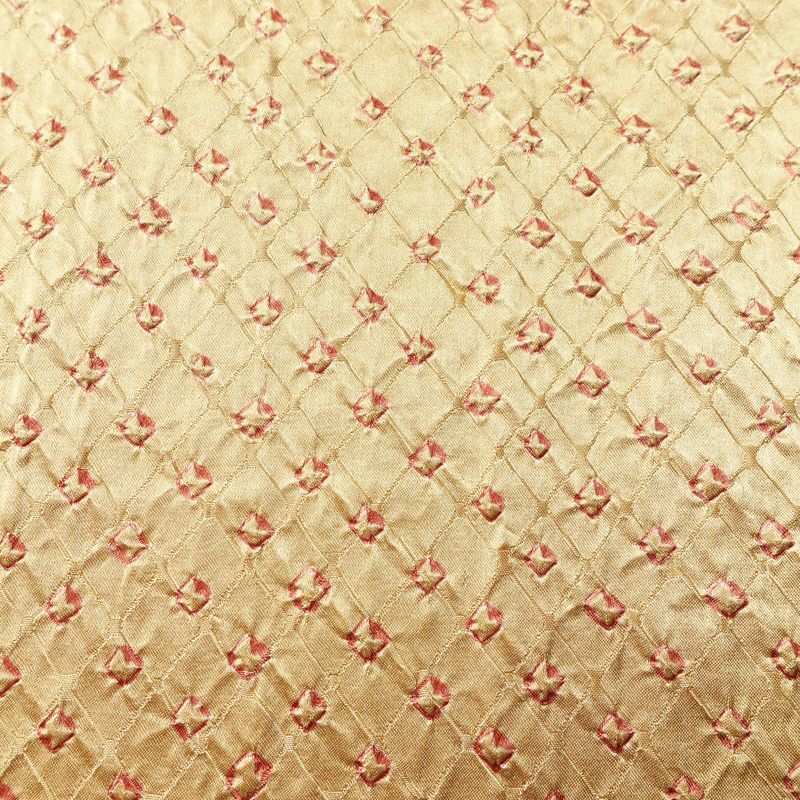 小紋 良品 絞り 正絹 古典柄 袷仕立て 身丈159cm 裄丈66.5cm リサイクル着物 着物 ベージュ_画像7