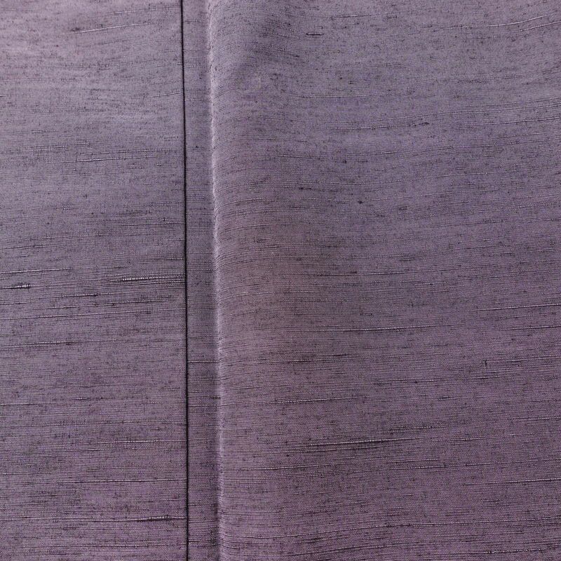 紬 正絹 無地 袷仕立て 身丈155.5cm 裄丈63.5cm リサイクル着物 一部しつけ糸付き 着物 紫・藤色_画像6