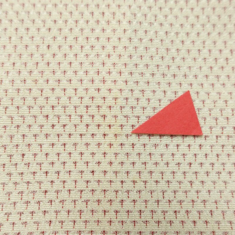 紬 しつけ糸付き 正絹 古典柄 袷仕立て 身丈158.5cm 裄丈65cm リサイクル着物 着物 クリーム_画像12