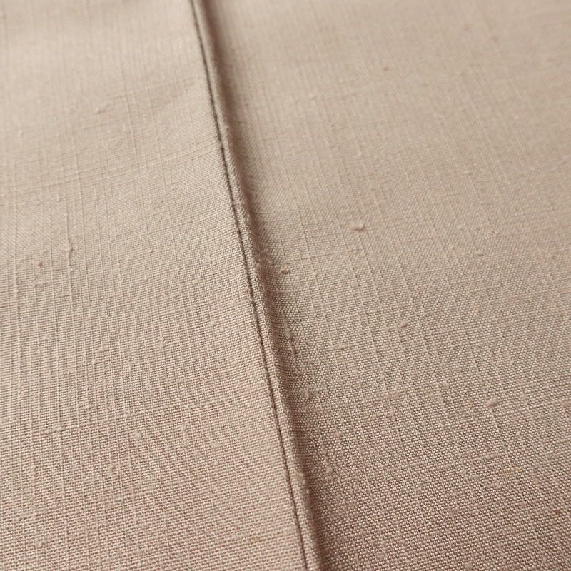 紬 バチ衿仕立て 正絹 無地 袷仕立て 身丈148cm 裄丈64cm リサイクル着物 着物 シンプル 小豆・エンジ_画像11