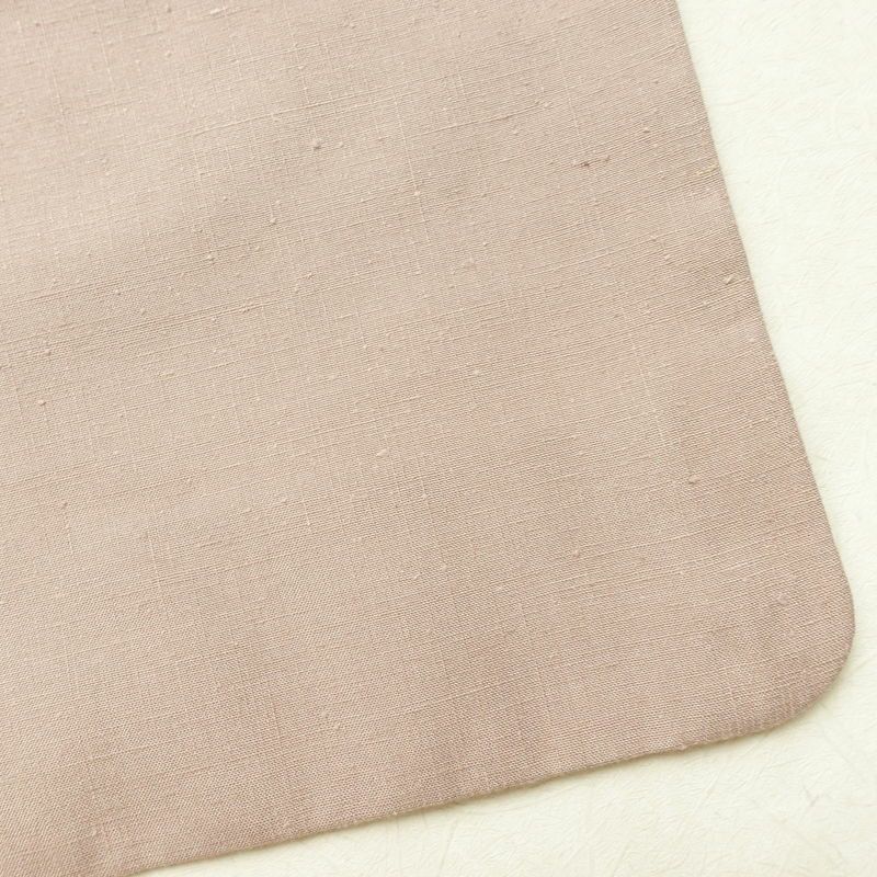 紬 バチ衿仕立て 正絹 無地 袷仕立て 身丈148cm 裄丈64cm リサイクル着物 着物 シンプル 小豆・エンジ_画像16