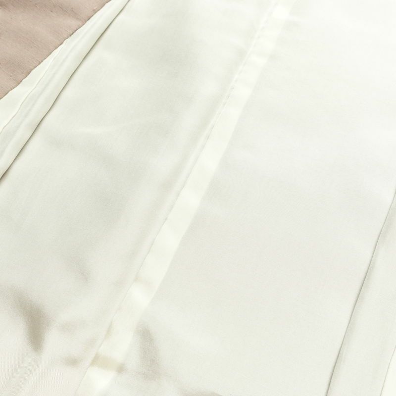 紬 バチ衿仕立て 正絹 無地 袷仕立て 身丈148cm 裄丈64cm リサイクル着物 着物 シンプル 小豆・エンジ_画像19