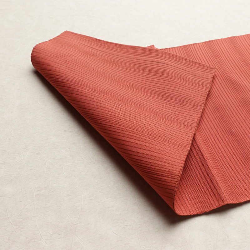 名古屋帯 太鼓柄 良品 夏用 正絹 木の葉・植物柄 名古屋仕立て 銀糸 シンプル ピンク_画像9