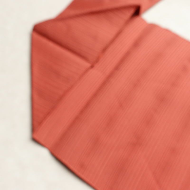 名古屋帯 太鼓柄 良品 夏用 正絹 木の葉・植物柄 名古屋仕立て 銀糸 シンプル ピンク_画像18