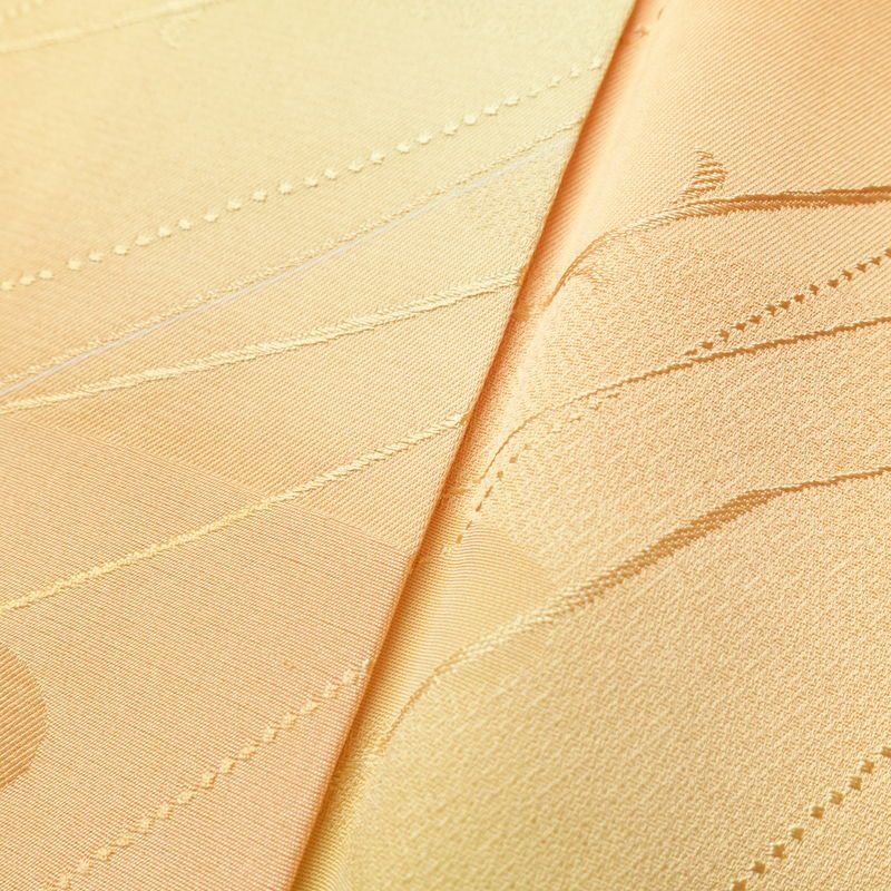 小紋 しつけ糸付き 正絹 古典柄 袷仕立て 身丈160.5cm 裄丈64cm リサイクル着物 着物 シンプル 橙_画像10