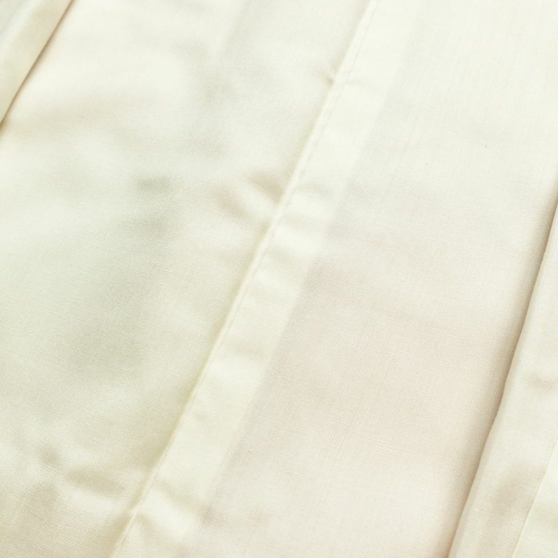 小紋 しつけ糸付き 正絹 古典柄 袷仕立て 身丈160.5cm 裄丈64cm リサイクル着物 着物 シンプル 橙_画像19