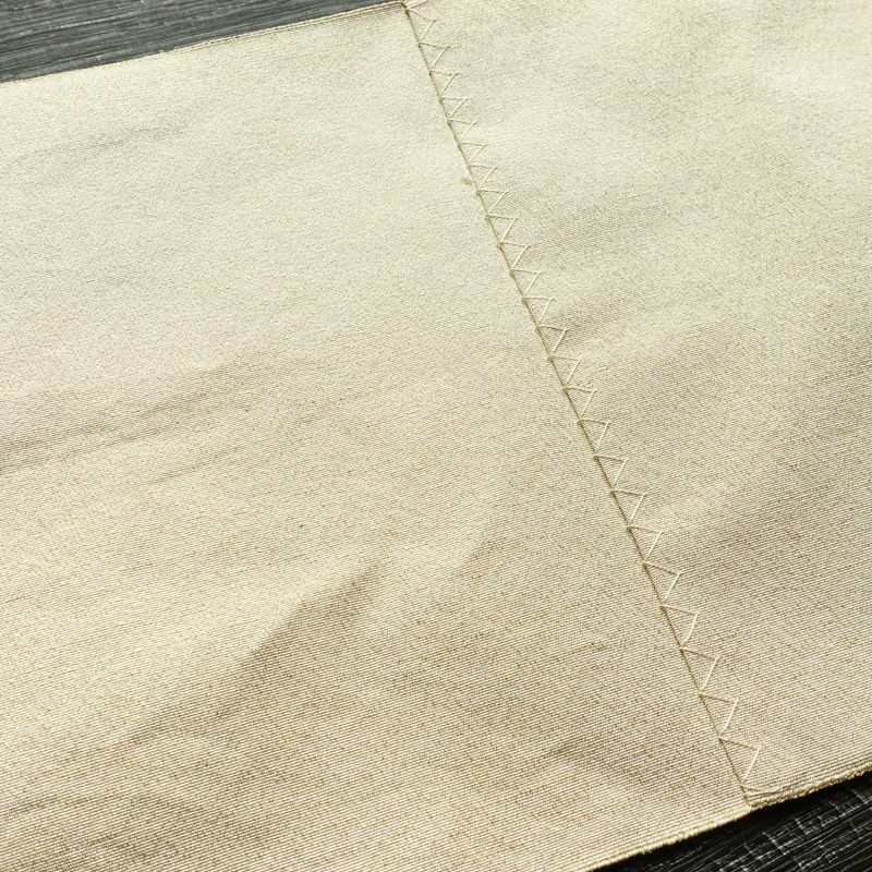 名古屋帯 太鼓柄 良品 つづれ織 正絹 古典柄 松葉仕立て なごや帯 リサイクル帯 帯 金通し クリーム_画像14