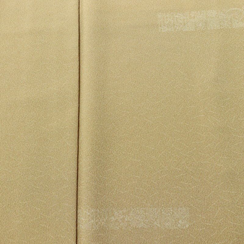 小紋 縮緬 飛び柄 混紡 幾何学柄・抽象柄 袷仕立て 身丈165cm 裄丈63cm リサイクル着物 着物 ベージュ_画像6