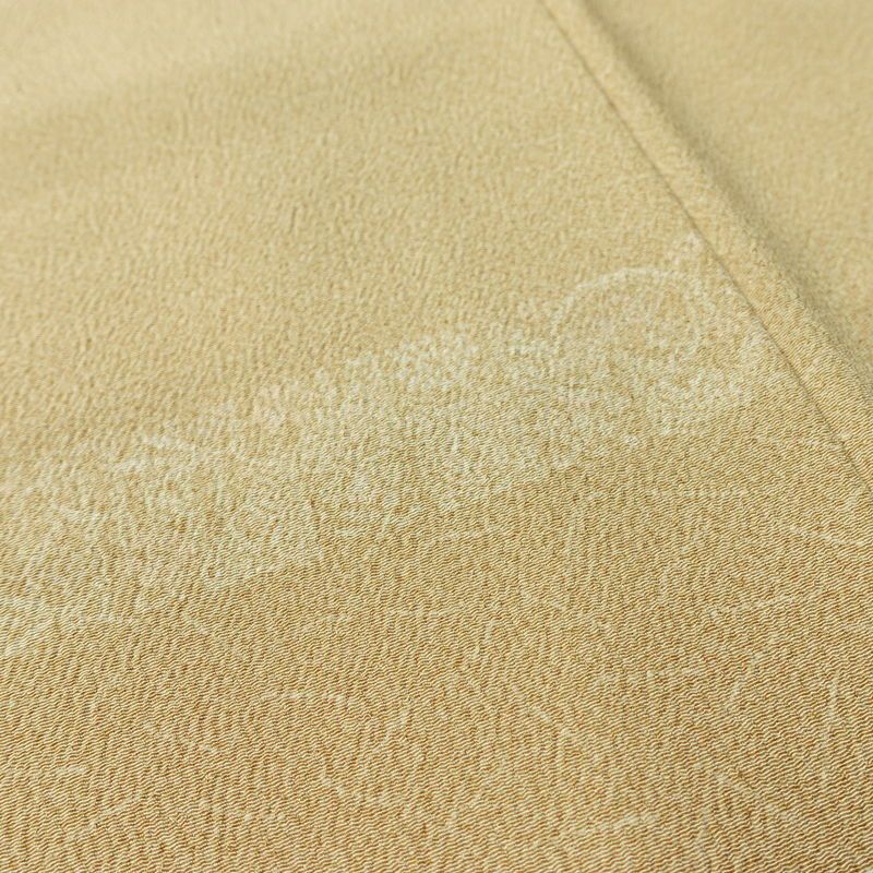 小紋 縮緬 飛び柄 混紡 幾何学柄・抽象柄 袷仕立て 身丈165cm 裄丈63cm リサイクル着物 着物 ベージュ_画像7