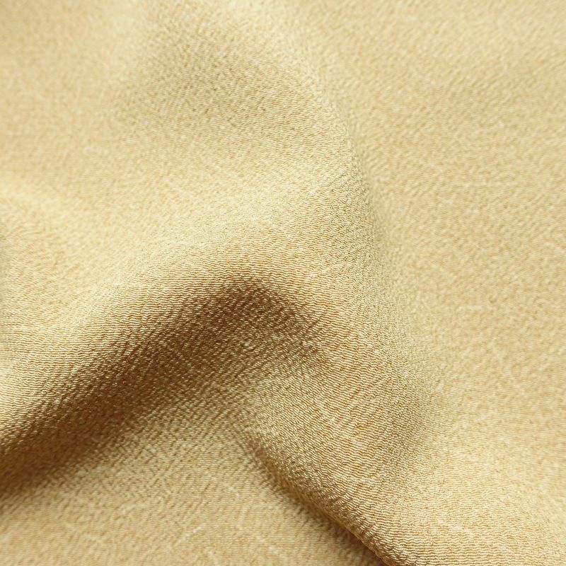 小紋 縮緬 飛び柄 混紡 幾何学柄・抽象柄 袷仕立て 身丈165cm 裄丈63cm リサイクル着物 着物 ベージュ_画像21