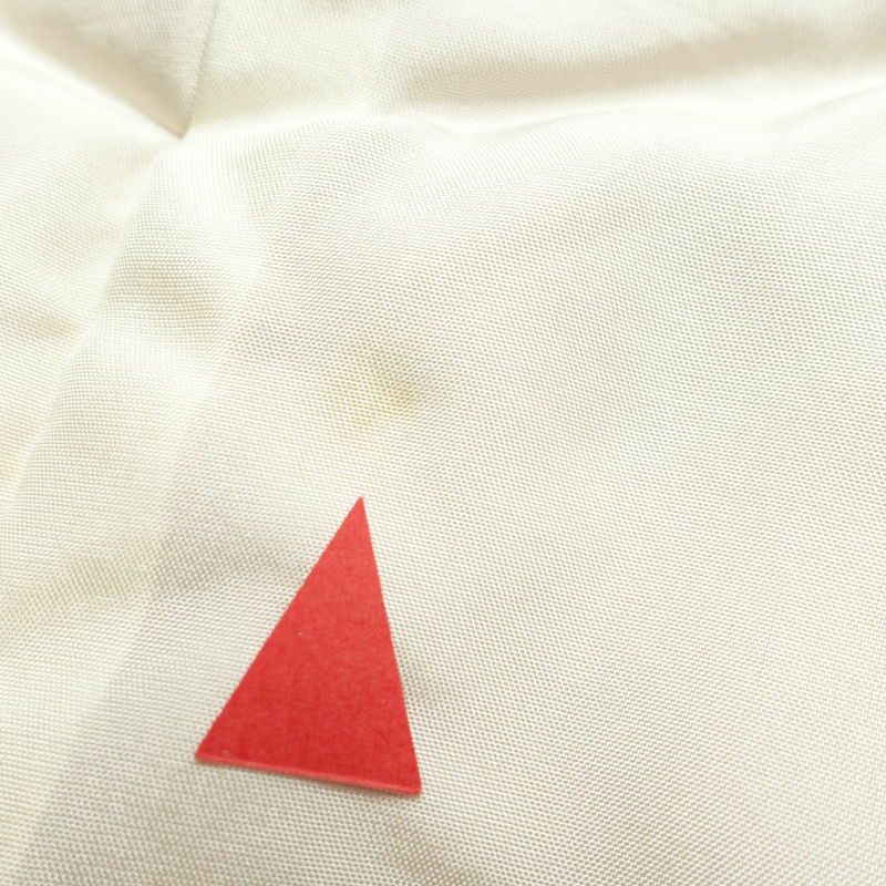 付け下げ 良品 しつけ糸付き 綸子 正絹 古典柄 袷仕立て 身丈161cm 裄丈64.5cm リサイクル着物 着物 入学式 卒業式 七五三 お宮参り フォーマル シンプル 上品 ベージュ_画像19