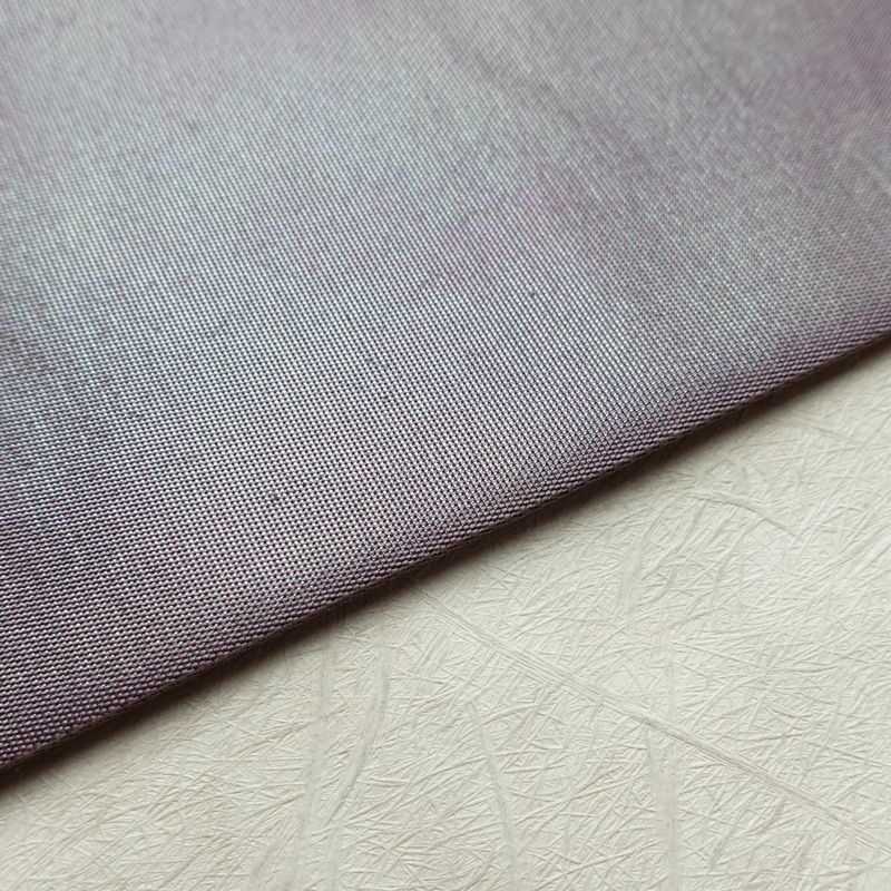 名古屋帯 六通柄 正絹 その他の柄 名古屋仕立て なごや帯 リサイクル帯 帯 刺繍 シンプル おしゃれ 茄子 ポケット付き 紫・藤色_画像11