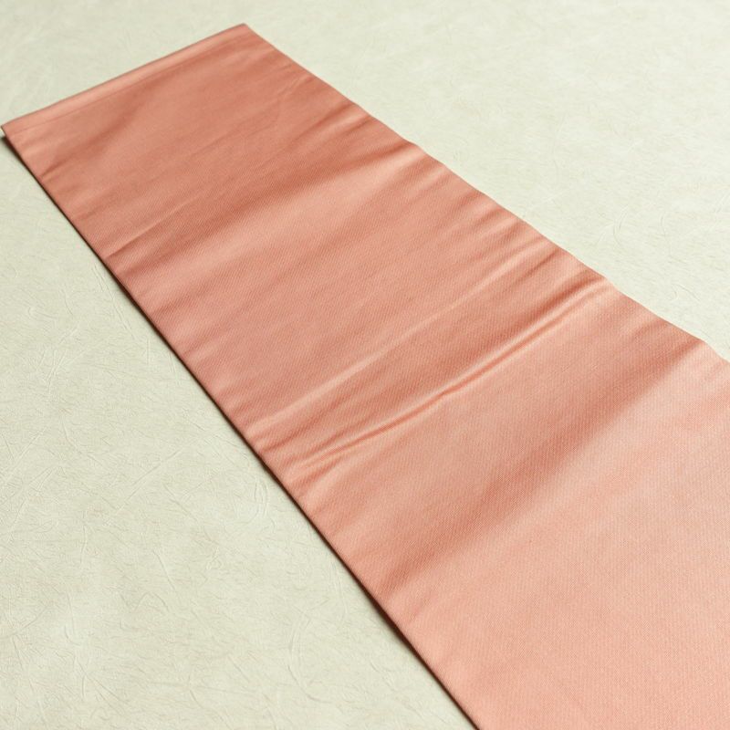 名古屋帯 本金箔 二重織 太鼓柄 正絹 古典柄 名古屋仕立て なごや帯 リサイクル帯 帯 箔 扇子 松 菊 ピンク_画像16