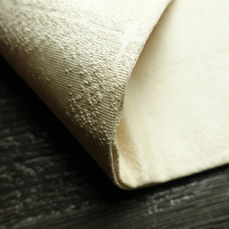 名古屋帯 太鼓柄 良品 落款入り 正絹 古典柄 名古屋仕立て なごや帯 リサイクル帯 帯 銀糸 扇面 白_画像10