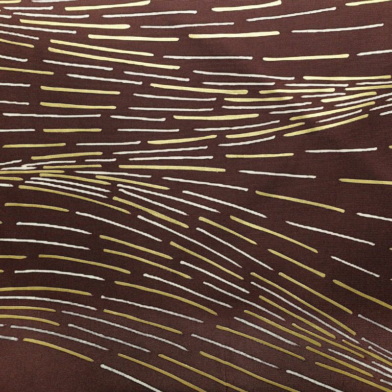 名古屋帯 太鼓柄 正絹 幾何学柄・抽象柄 名古屋仕立て なごや帯 リサイクル帯 帯 シンプル 小豆・エンジ_画像2