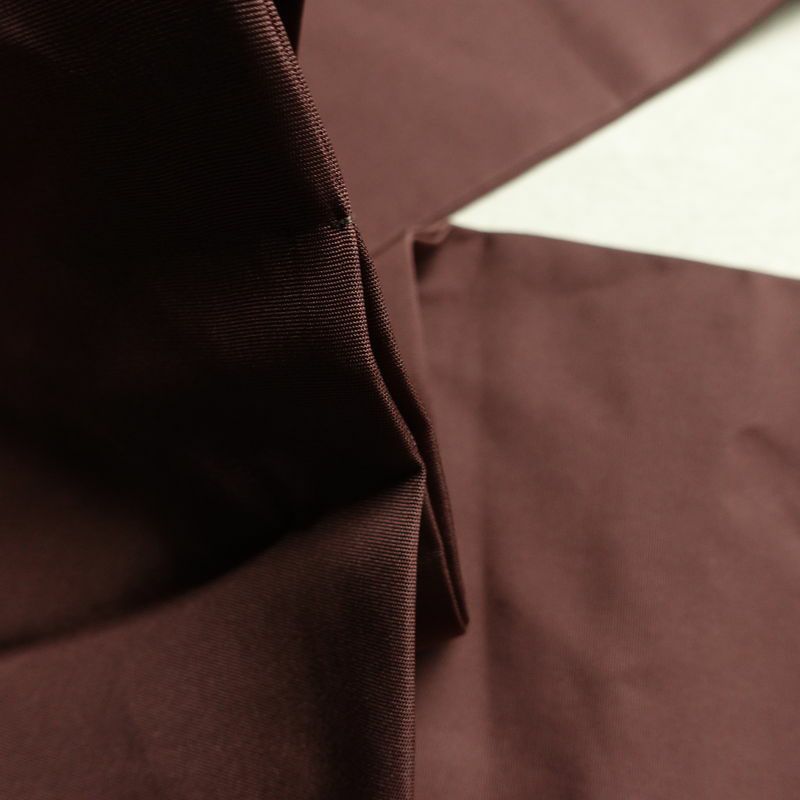 名古屋帯 太鼓柄 正絹 幾何学柄・抽象柄 名古屋仕立て なごや帯 リサイクル帯 帯 シンプル 小豆・エンジ_画像20