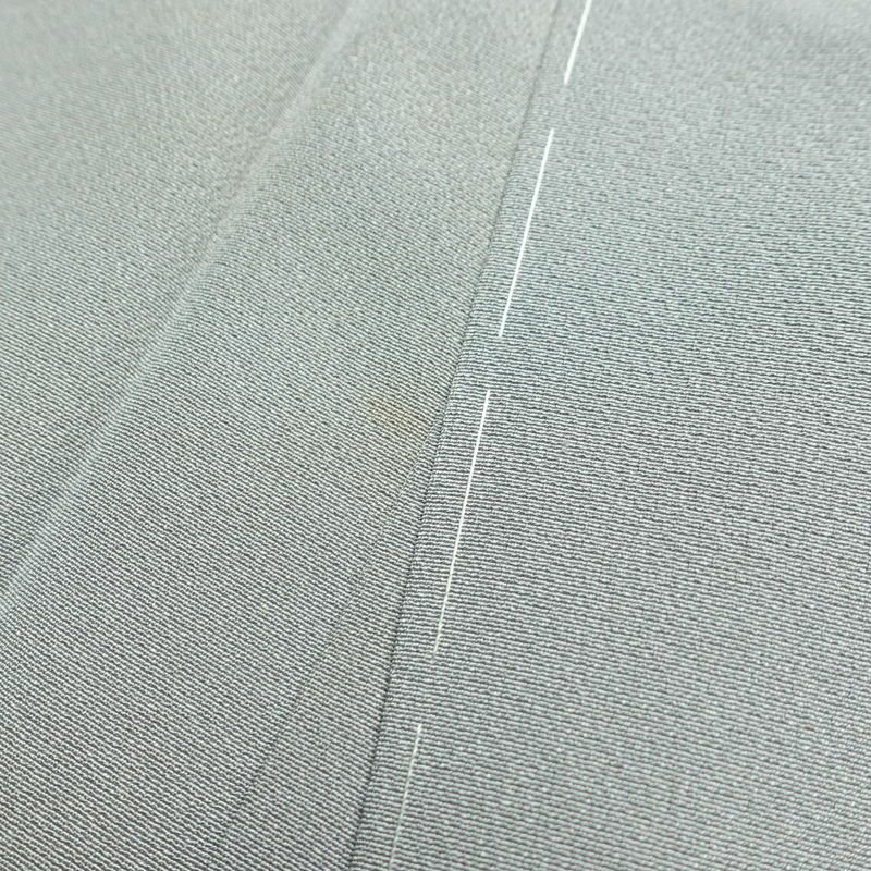 付け下げ 一つ紋付き 正絹 花柄 袷仕立て 身丈158cm 裄丈64.5cm リサイクル着物 着物 箔 入学式 卒業式 七五三 お宮参り フォーマル 上品 グレー_画像19