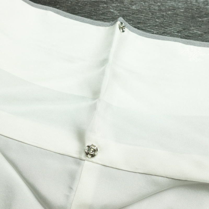 付け下げ 一つ紋付き 正絹 花柄 袷仕立て 身丈158cm 裄丈64.5cm リサイクル着物 着物 箔 入学式 卒業式 七五三 お宮参り フォーマル 上品 グレー_画像21