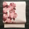 名古屋帯 太鼓柄 正絹 花柄 名古屋仕立て なごや帯 リサイクル帯 帯 シンプル 桜 ピンク_画像1
