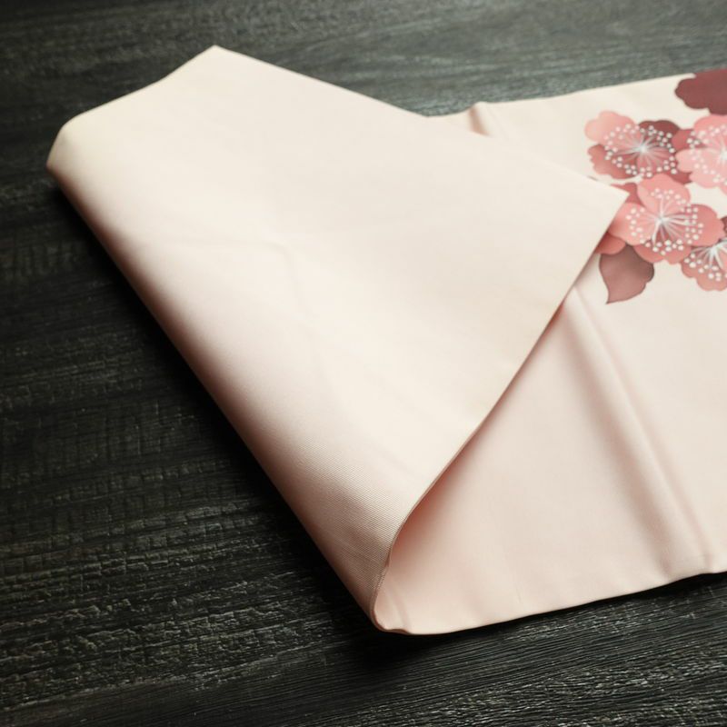 名古屋帯 太鼓柄 正絹 花柄 名古屋仕立て なごや帯 リサイクル帯 帯 シンプル 桜 ピンク_画像9
