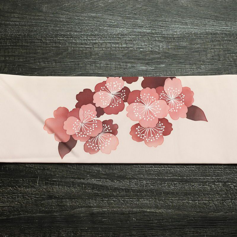 名古屋帯 太鼓柄 正絹 花柄 名古屋仕立て なごや帯 リサイクル帯 帯 シンプル 桜 ピンク_画像12