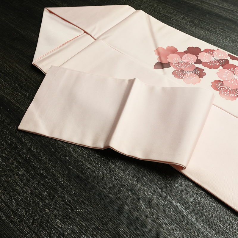 名古屋帯 太鼓柄 正絹 花柄 名古屋仕立て なごや帯 リサイクル帯 帯 シンプル 桜 ピンク_画像21