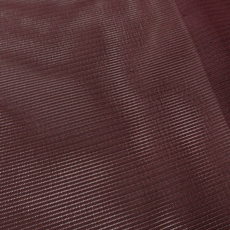 盛夏 色無地 良品 夏用 絽 ポリエステル 無地 単衣仕立て 身丈156.5cm 裄丈63.5cm リサイクル着物 着物 薄物 お茶会 シンプル 紫・藤色_画像7