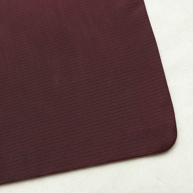 盛夏 色無地 良品 夏用 絽 ポリエステル 無地 単衣仕立て 身丈156.5cm 裄丈63.5cm リサイクル着物 着物 薄物 お茶会 シンプル 紫・藤色_画像15