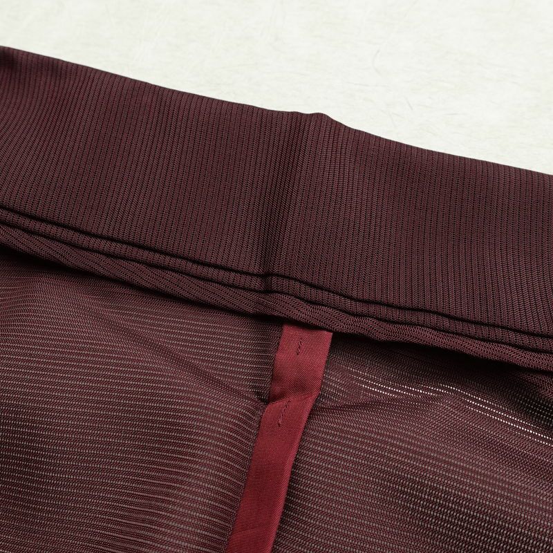 盛夏 色無地 良品 夏用 絽 ポリエステル 無地 単衣仕立て 身丈156.5cm 裄丈63.5cm リサイクル着物 着物 薄物 お茶会 シンプル 紫・藤色_画像19