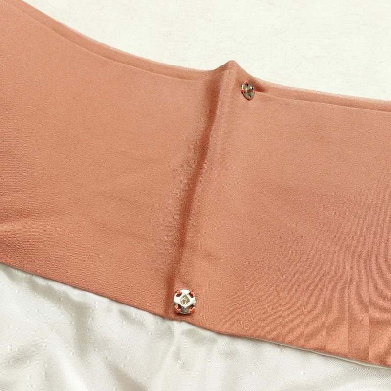 訪問着 縮緬 一つ紋付き 伊達衿付き 正絹 風景柄 袷仕立て 身丈155cm 裄丈63cm リサイクル着物 着物 箔 入学式 卒業式 七五三 お宮参り フォーマル 共八掛 上品 くすみピンク ピンク_画像19