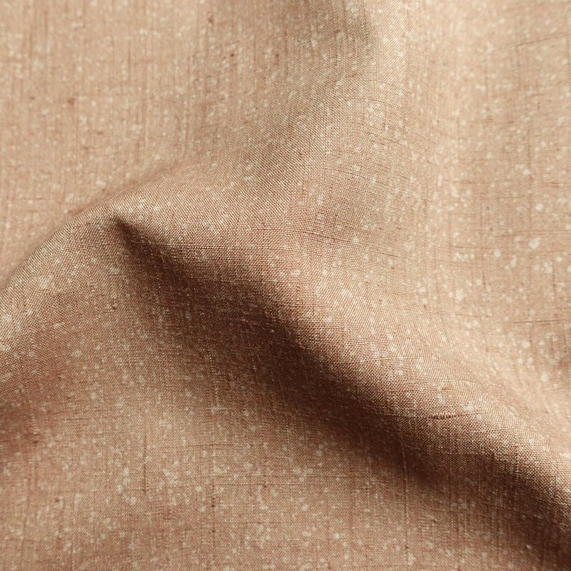 付け下げ 良品 正絹 木の葉・植物柄 袷仕立て 身丈164cm 裄丈66cm リサイクル着物 着物 箔 シンプル 紬地 芝 ベージュ_画像21