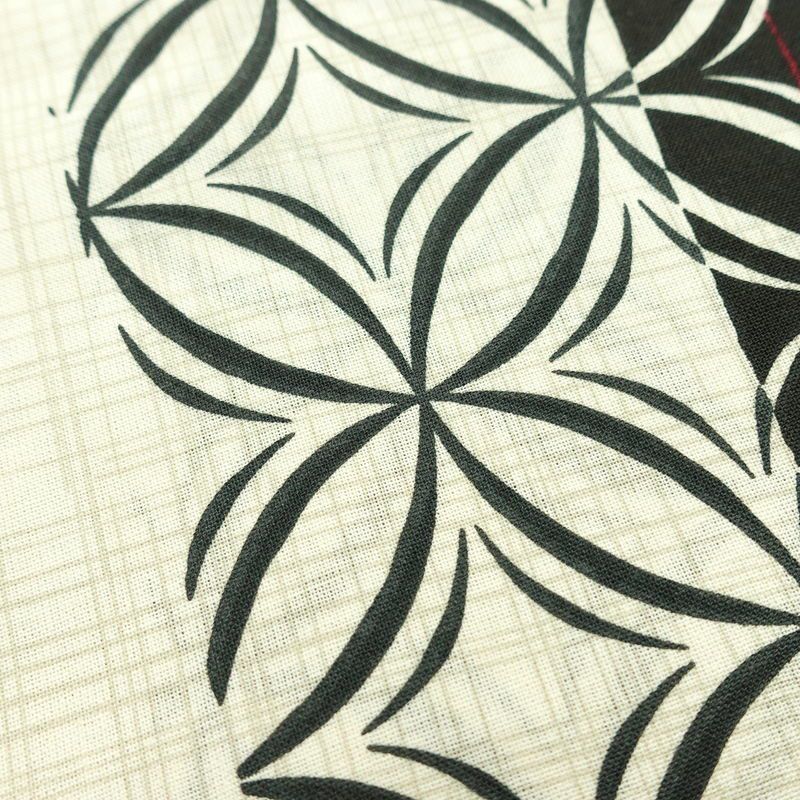 新品 浴衣 帯 2点セット 女性用 綿 平織 古典柄 浴衣 半幅帯 未使用品 七宝 しっとり 上品_画像8