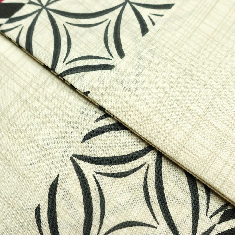 新品 浴衣 帯 2点セット 女性用 綿 平織 古典柄 浴衣 半幅帯 未使用品 七宝 しっとり 上品_画像13