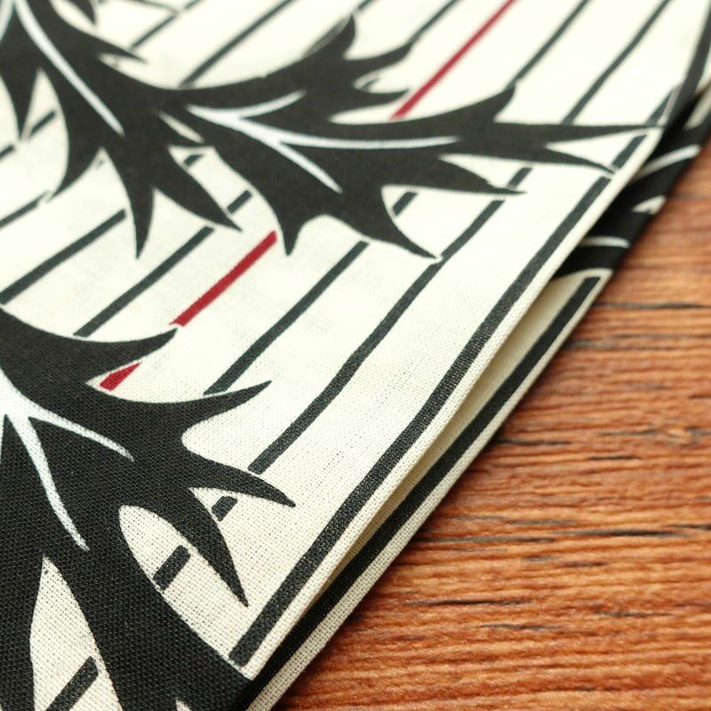 新品 浴衣 帯 2点セット 女性用 綿 平織 古典柄 浴衣 半幅帯 未使用品　アザミ 細縞 ストライプ_画像14