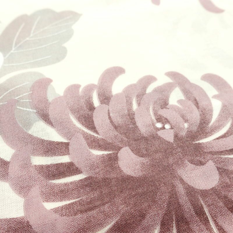 新品 浴衣 帯 2点セット 女性用 綿 平織 古典柄 浴衣 半幅帯 未使用品 乱菊 くすみピンク_画像6