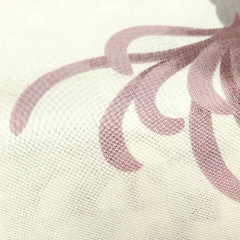 新品 浴衣 帯 2点セット 女性用 綿 平織 古典柄 浴衣 半幅帯 未使用品 乱菊 くすみピンク_画像8