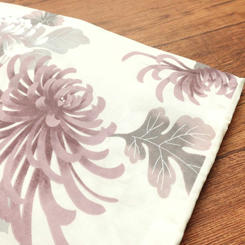 新品 浴衣 帯 2点セット 女性用 綿 平織 古典柄 浴衣 半幅帯 未使用品 乱菊 くすみピンク_画像10