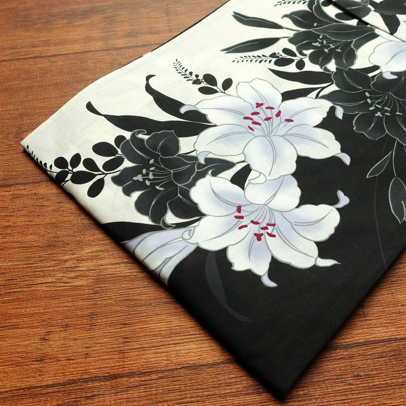 新品 浴衣 帯 2点セット 女性用 綿 平織 古典柄 浴衣 半幅帯 未使用品 百合 萩 しっとり_画像14