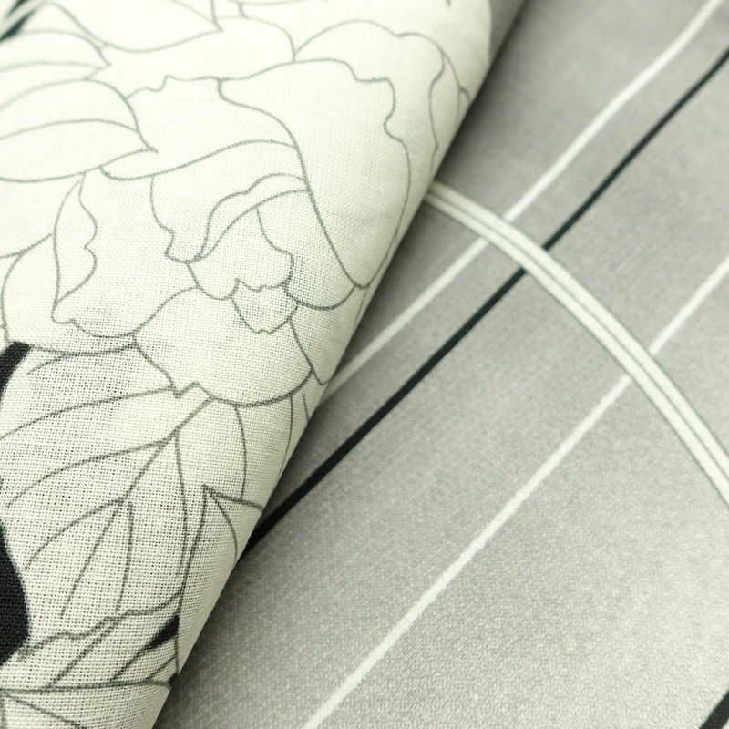 新品 浴衣 帯 2点セット 女性用 綿 平織 古典柄 浴衣 半幅帯 未使用品_画像11