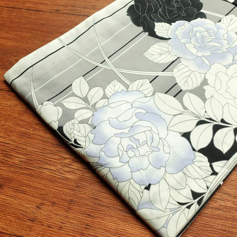 新品 浴衣 帯 2点セット 女性用 綿 平織 古典柄 浴衣 半幅帯 未使用品_画像14