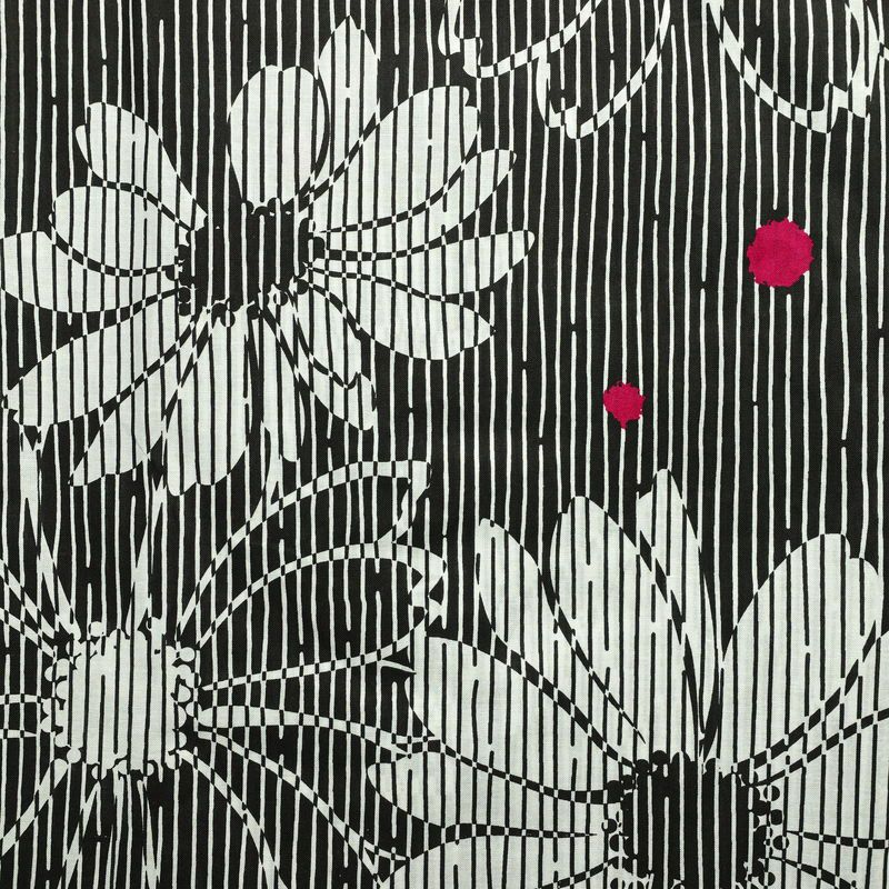 新品 浴衣 帯 2点セット 女性用 綿 平織 古典柄 浴衣 半幅帯 未使用品 花 細縞_画像4