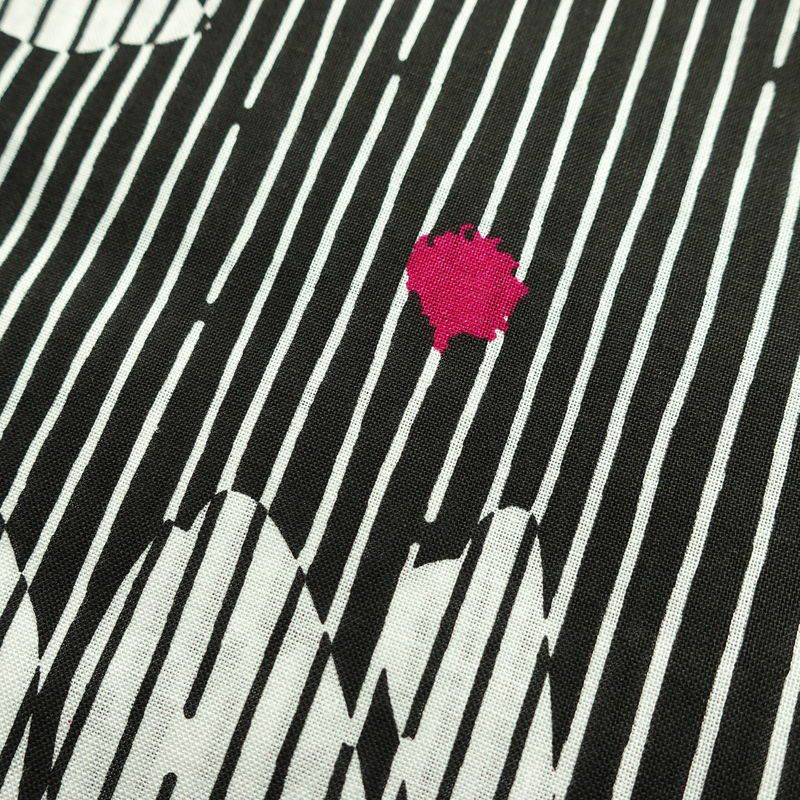 新品 浴衣 帯 2点セット 女性用 綿 平織 古典柄 浴衣 半幅帯 未使用品 花 細縞_画像6