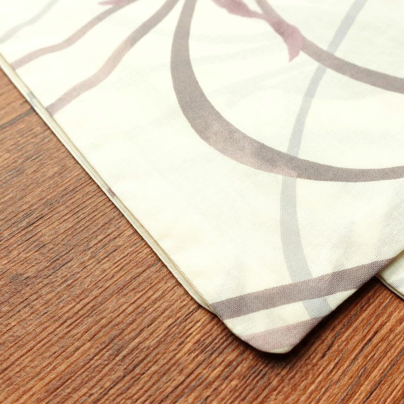 新品 浴衣 帯 2点セット 女性用 綿 平織 古典柄 浴衣 半幅帯 未使用品 金魚 くすみピンク_画像10