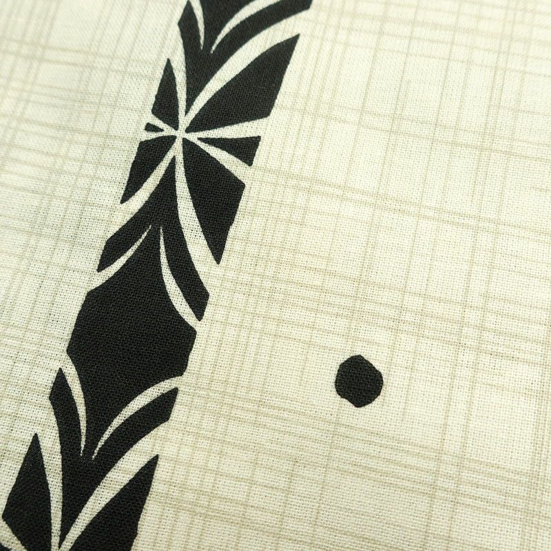 [訳あり]新品 浴衣 帯 2点セット 女性用 綿 平織 古典柄 浴衣 半幅帯 未使用品 七宝縞 黒_画像5