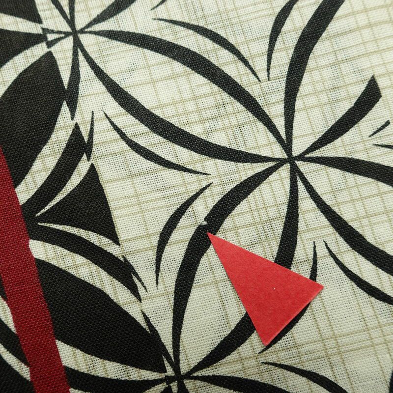 [訳あり]新品 浴衣 帯 2点セット 女性用 綿 平織 古典柄 浴衣 半幅帯 未使用品 七宝縞 黒_画像16