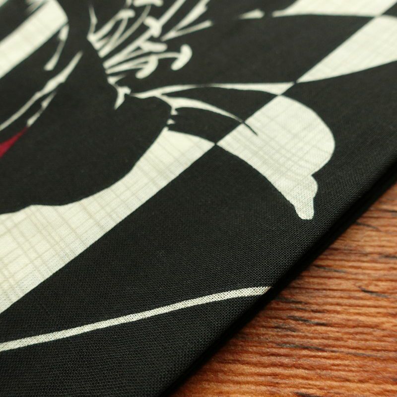 [訳あり]新品 浴衣 帯 2点セット 女性用 綿 平織 古典柄 浴衣 半幅帯 未使用品 黒縞百合_画像14