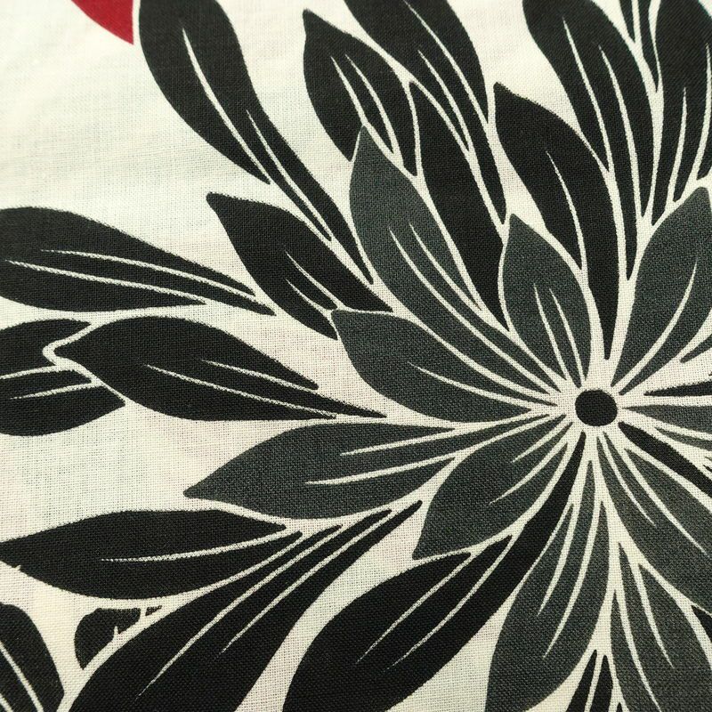 [訳あり]新品 浴衣 帯 2点セット 女性用 綿 平織 古典柄 浴衣 半幅帯 未使用品 菊 赤_画像6