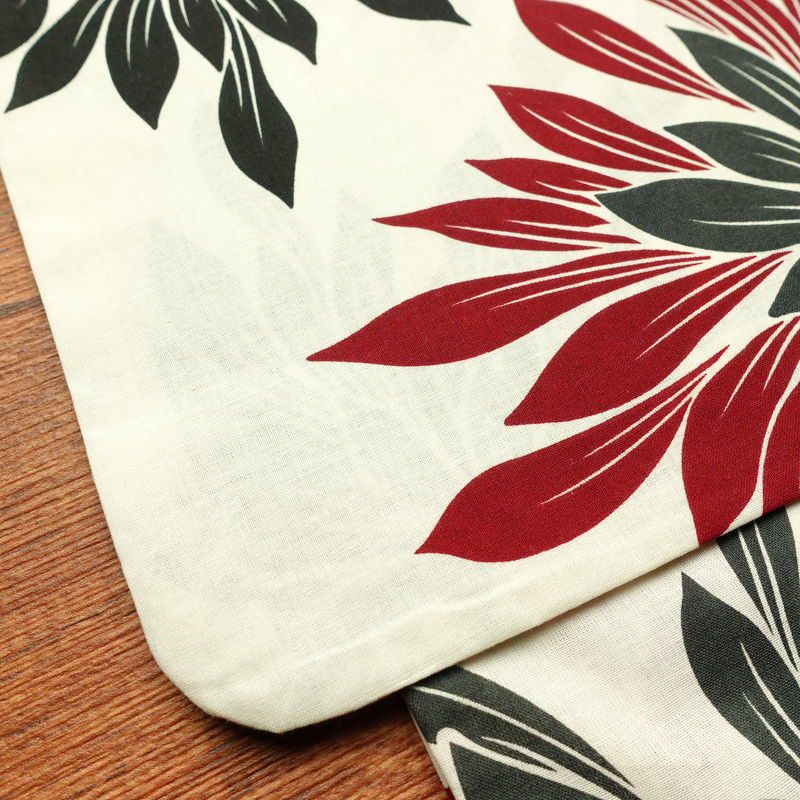 [訳あり]新品 浴衣 帯 2点セット 女性用 綿 平織 古典柄 浴衣 半幅帯 未使用品 菊 赤_画像8