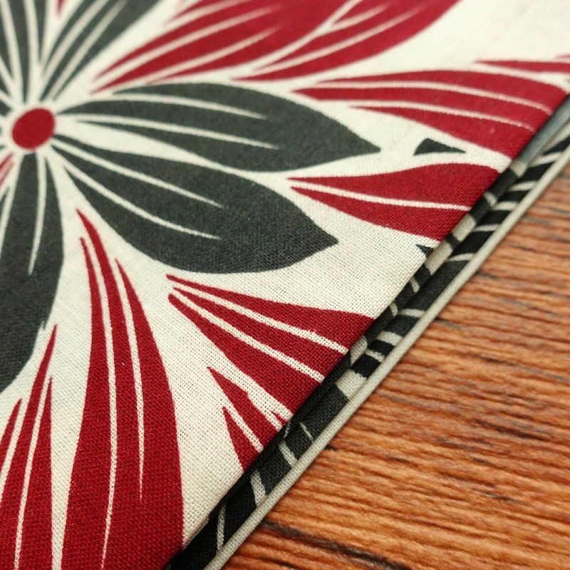 [訳あり]新品 浴衣 帯 2点セット 女性用 綿 平織 古典柄 浴衣 半幅帯 未使用品 菊 赤_画像14